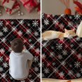 thumbnail image 4 of Christmas Flannel Blanket Throw, Black Red Buffalo Plaid Snowflake Soft Fuzzy Plush Cozy Fleece Blankets for Couch Sofa Bed Lounging, Ideal Gifts for Kids Adults Wife Self, 60x80, 4 of 6