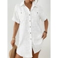 thumbnail image 3 of Bsubseach Fashion Swim Cover Up for Women Button Down Shirt Floral Bathing Suit Coverup Summer Outfits, 3 of 6