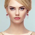 thumbnail image 2 of Teissuly Fashionable Lip Tassel Earrings Alloy Diamond,Novelty Earrings Teissuly WER202310060307, 2 of 9
