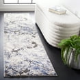 thumbnail image 2 of SAFAVIEH Petra Madisyn Abstract Runner Rug, Ivory/Blue, 2'3" x 8', 2 of 8