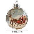 thumbnail image 4 of 1pc Clear Plastic Christmas Story Ball Ornament, Old Fashioned Scene Pendant for Tree Hanging Decor, Holiday Decor 3in, 4 of 7