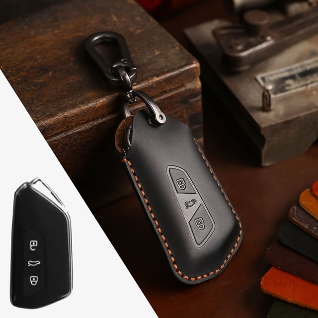 Car Key Fob Cover Case Protector For Volkswagen Golf ID6 Car Key Fob Cover Leather Handmade Case New
