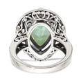 thumbnail image 6 of Shey Couture Sterling Silver with 14K Accent Antiqued Diamond and Pear Shaped Green Quartz Ring QTC884, 6 of 7