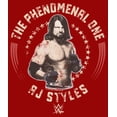 thumbnail image 2 of Junior's WWE AJ Styles The Phenomenal One  Graphic Tee Red 2X Large, 2 of 3
