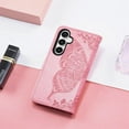thumbnail image 4 of Wallet Case for Samsung Galaxy S23 FE Case Crystal Glitter Bling with Card Holder Stand Leather Flip Phone Case Diamond Butterfly Protective Case for Samsung Galaxy S23 FE Crystal Pink, 4 of 8