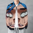 thumbnail image 2 of 2D Gorillaz Fashion Jacket Mens Windbreaker Coat Lightweight Zipper Clothes Streetwear Bomber Outerwear Jackets, 2 of 7