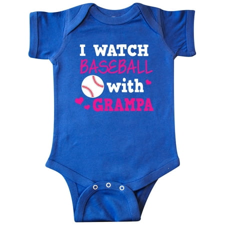 

Inktastic I Watch Baseball with My Grampa Gift Baby Boy or Baby Girl Bodysuit