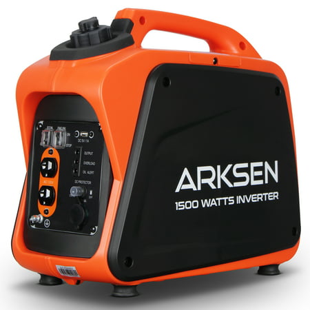Arksen 1500W Super Quiet Portable Gas-Powered Inverter Generator 1000 Rated Watts & 1500 Peak Watts CARB EPA (Best Rated Generators 2019)