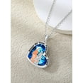 thumbnail image 3 of WINNICACA 2 Sister Hug Necklace Sterling Silver Heart Blue Crystal Gifts Always My Sisters Forever My Friend Jewelry Birthday Anniversary Valentines Mothers Day Gifts for Women, 3 of 6