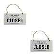 thumbnail image 2 of maskred Open Closed Sign Double Sided Hanging Shop Window Home Reversible Business White 12x23x0.6cm 2Set, 2 of 6