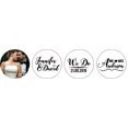 thumbnail image 1 of Darling Souvenir Custom Photo Wedding Stickers Candy Chocolate Labels 190 Pcs-White, 1 of 1