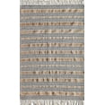 thumbnail image 2 of Rugs America Ribbon Refresh PI10A Textured/Stripe Farmhouse Brown Area Rug, 2’0”x3’0”, 2 of 6