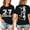 1-Black, variant on Women Class Of 2027 Senior Mom Graphic Tee Front Back Print Short Sleeve T-Shirt Graduation Casual Top White XL