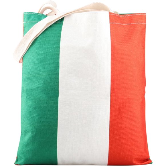 PWHAOO Italy Flag Tote Bag Italy Pride Tote Bag Italian Merchandise Italy Travel Trip Gift Italy Lover Gift