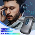 thumbnail image 2 of Receptor Bluetooth, adaptador auxiliar inalámbrico Bluetooth 5,0 de 3,5mm compatible con tarjeta TF receptor Bluetooth de conexión Dual, 2 of 5