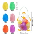 thumbnail image 2 of Orangide Easter Bunny Egg Fillable Candy Box Chick Egg Shaped Treat Holder Plastic Easter Basket Stuffer Gift Box For Kids Party Favors, 2 of 6