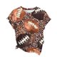 thumbnail image 5 of Tops de Cuello Redondo para las Mujeres Camiseta de Manga Corta Impresa Casual, Tops Cortos de Moda para las Mujeres de Uso Diario, 5 of 7