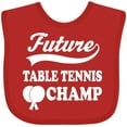 thumbnail image 3 of Inktastic Future Table Tennis Champ Boys or Girls Baby Bib, 3 of 4