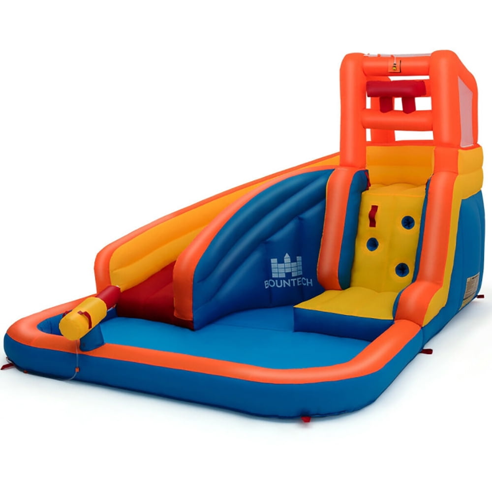 Aimee Lii Inflatable Water Bouncer House with Climbing Wall, Kids Water Park Bounce House