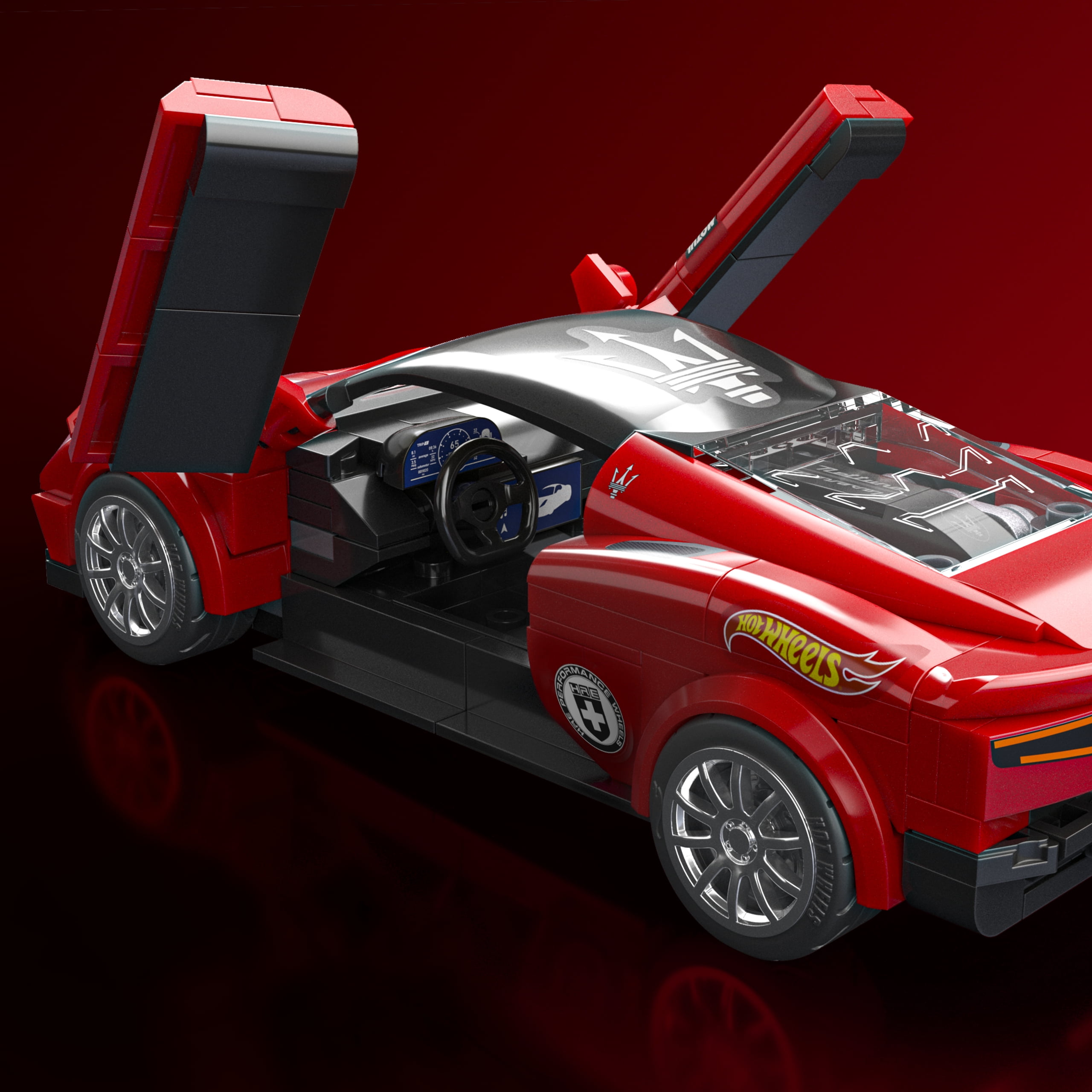 Mattel – Brick Shop – HW – Maserati MC20, 250 pièces, de collection - Exclusivité Walmart