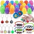 thumbnail image 1 of Rellenos para huevos de Pascua Oubrelu de 84 piezas con llaveros y pulseras, 1 of 8