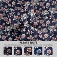 thumbnail image 4 of Mainstays 100% Cotton Matelassé Quilt, Full/Queen, Reversible, Navy Floral, 4 of 8