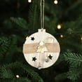 thumbnail image 2 of Wooden Christmas Decor,Christmas Balls,Various Shapes Available Entryway Ornament for Christmas Tree Thanksgiving Wedding Party Home Decor,Gift Box,White, 2 of 6