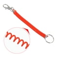 thumbnail image 5 of Uxcell 6.7" Spiral Retractable Spring Coil Keychain, 6 Pack, Red Green Blue, 5 of 6