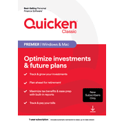 Quicken Classic Premier for Windows & Mac, New Subscribers (Digital Download)