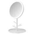 thumbnail image 1 of Yeacher Makeup Mirror Round Shape with Lamp 3 Gears Adjustment Rechargeable Desktop Mirror, 1 of 8