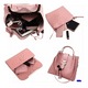 thumbnail image 4 of Set 3 Bolsas Bandolera Dama Mujer Cosmetiquera Cartera Borla Xtellar Color Rosa, 4 of 4