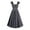 Dark Gray, variant on Quinlirra Ladies Medieval Retro Style Solid Color Trumpet Sleeve Princess Dress Women's Plus Size Lace Up Gothic Short Sleeve Shaping With Straps Long Dress