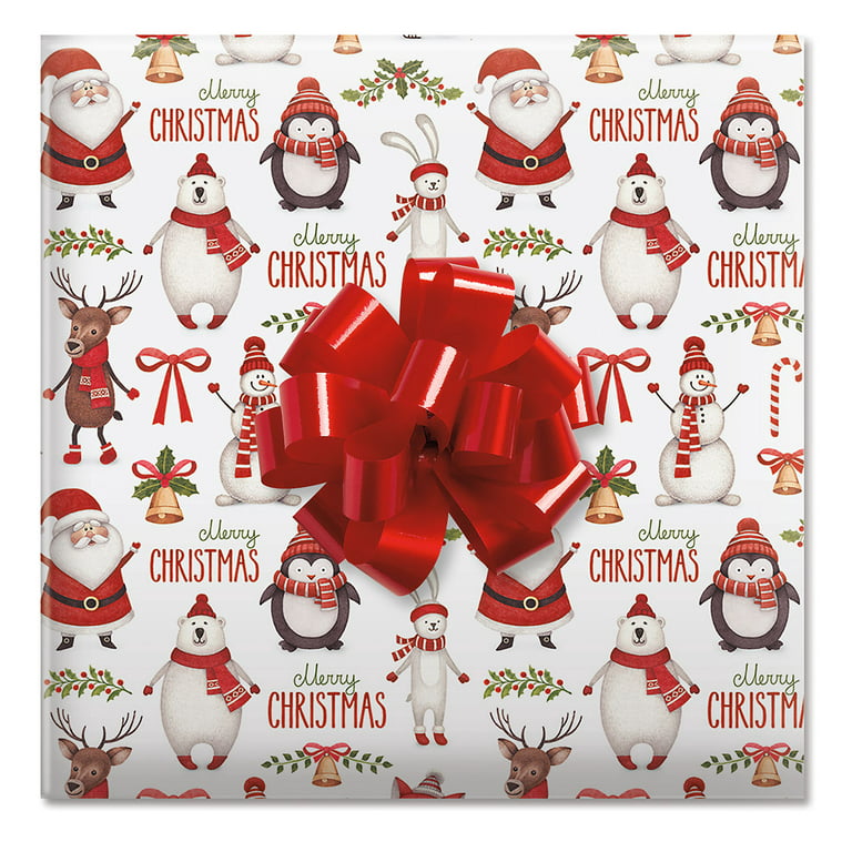 From Santa Christmas Rolled Gift Wrap - 1 Giant Roll, 23 Inches Wide by 32  feet Long, Heavyweight, Tear-Resistant, Holiday Wrapping Paper