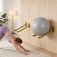 thumbnail image 4 of BotaniNest Yoga Racks Metal Exercise Wall Holder Gym Garage Ladder Fitness Rack Metal Storage Rack For Basketballs Volleyballs Yoga Football, 4 of 4
