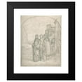 thumbnail image 2 of Johann Heinrich Ferdinand Olivier 12x14 Black Modern Framed Museum Art Print Titled - Christ and the Pilgrims of Emmaus (ca. 1827), 2 of 5