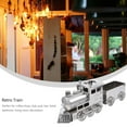 thumbnail image 4 of 1 juego de modelo de tren de vapor de lujo, estilo retro, novedoso, modelo de tren de mesa de escritorio único, 4 of 5