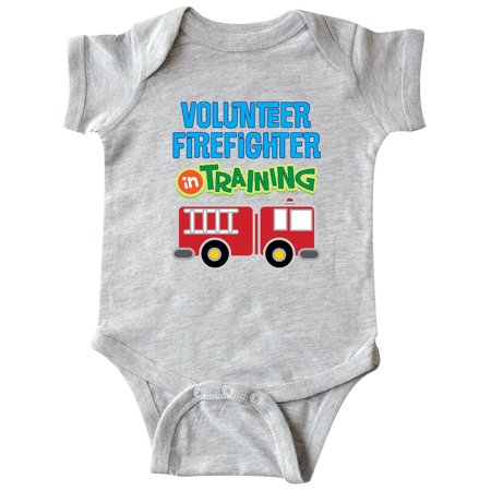 

Inktastic Volunteer Firefighter In Training Gift Baby Boy or Baby Girl Bodysuit
