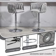 thumbnail image 5 of Peispie Swivel Adjustable Velvet Bar Stools Set of 2, 25.6"–31.5" Seat Height, Upholstered Modern Bar Chairs with Low Back, Gold Base, for Kitchen Island and Home Bar, 5 of 10