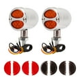 thumbnail image 3 of Indicator Blinker, Energy Saving Dual Color Motorcycle Turn Signal Light High Brightness Multifunction  For Motorbike Black,Electroplating, 3 of 8