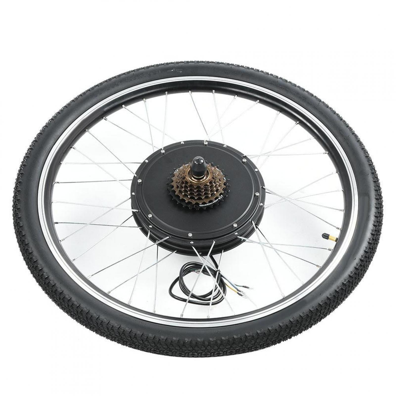 Keenso 48V 1000W 26inch Kit de Conversion de Moteur de Moyeu Roue Arriere pour Velo Electrique