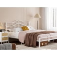 thumbnail image 6 of ARICOEASY Metal Queen Size Vintage Headboard with Height Adjustable for Bed Frame, White, 6 of 7