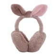 thumbnail image 1 of Orejeras de invierno para mujer y niña, cubiertas ajustables para los oídos para esquí, calentador de orejas con lazo, orejeras para exteriores, forro polar, 1 of 6