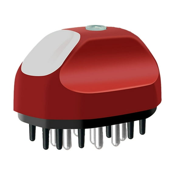 Red Scalp Massager Electric Medicine Applicator Liquid Guide Roller Massage Comb Hair Care Essence Applicator