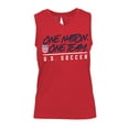 thumbnail image 2 of Women's Levelwear  Red USMNT Paisley Chase V-Neck Tank Top, 2 of 3
