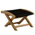 thumbnail image 5 of Modway Vienna Outdoor Patio Teak and Rope Folding Ottoman in Natural Black, 5 of 9