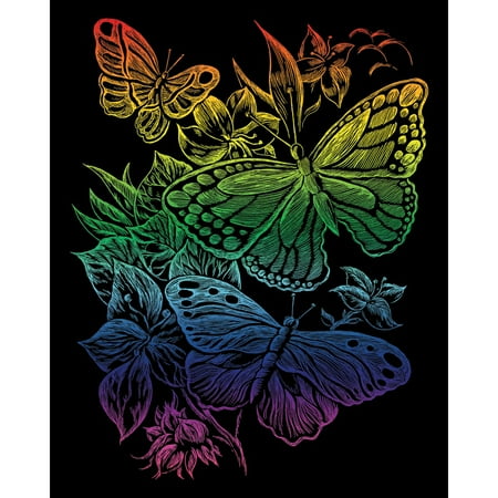 UPC: 0090672036759 | Royal Engraving Art Kit: Rainbow Foil – Butterflies