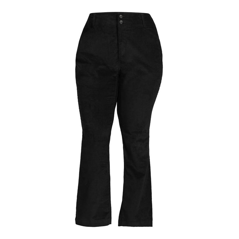 Terra & Sky Women's Plus Size Corduroy Bootcut Pants, 31 Inseam
