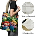 thumbnail image 3 of Cabbage Patch Kids-theme canvas Tote Bag for Women Aesthetic Shopping Grocery Reusable Bags with Inner Zipper Women Gift 13.8 x 15.8 inches（35x40cm）, 3 of 6