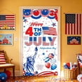 thumbnail image 4 of JHyouerji 250th Anniversary Door Cover American Flag 4th of July Patriotic Hanging Cloth Background Banner for Independence Day Front Door Home Party Decoration, 4 of 7