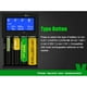 thumbnail image 3 of Cargador de Batería de 4 Ranuras, Carga Rápida de 3 A, Compatible con Pruebas de Capacidad de Batería para Baterías 18650, 26650 y 26500 AA y AAA., 3 of 9